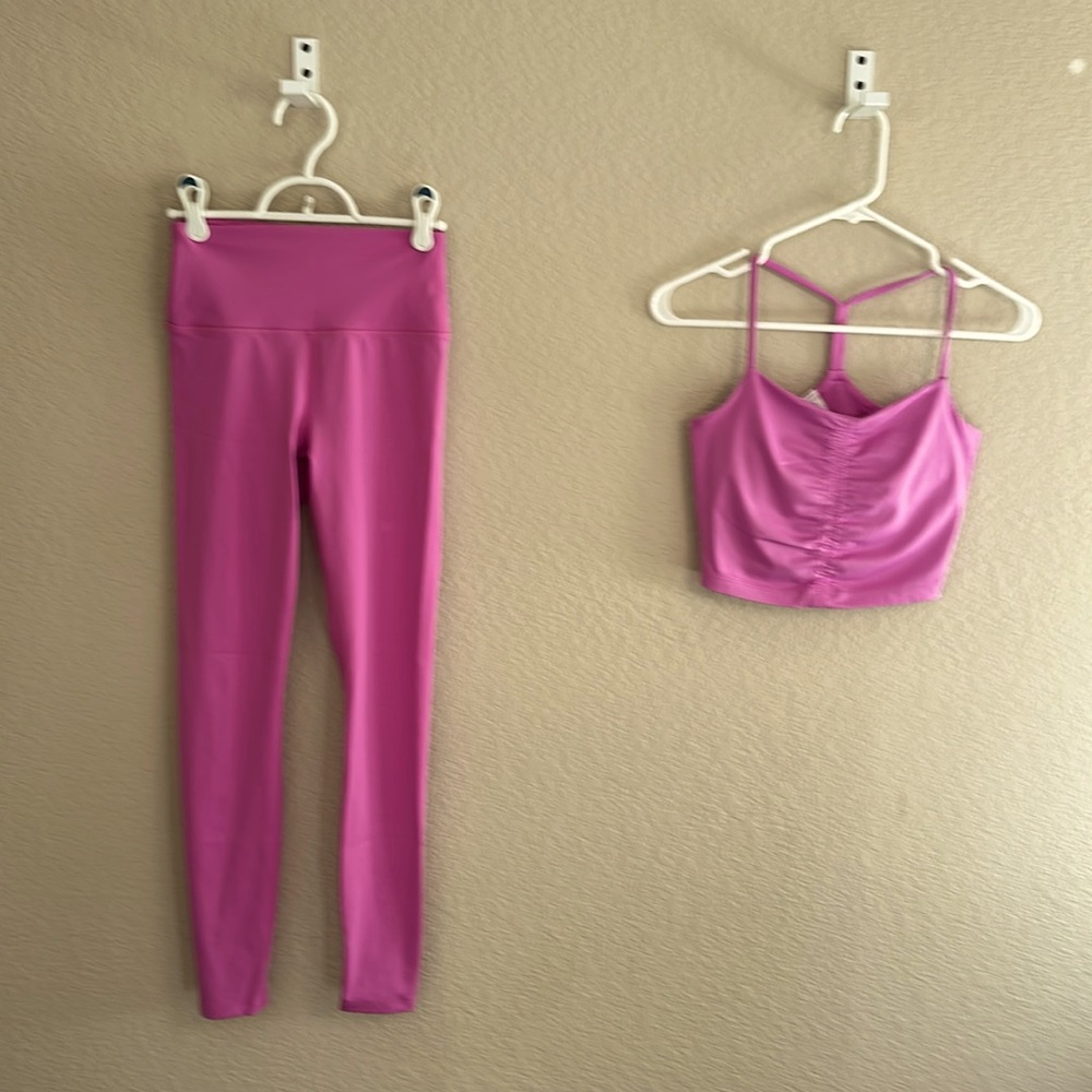 Pink All in Motion sports bra and leggings size XS